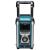 Makita MR007GZ Bluetooth DAB/DAB+ 12V - 40Vmax XGT Job Site Radio Body Only