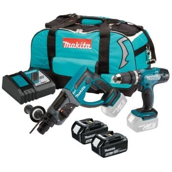 Makita DLX2025T 18V LXT Twin Pack With 2x 5Ah Batteries