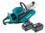 Makita CE001GT201 Twin 40V/80V XGT BL 355mm/14In Power Disc Cutter With 2x 5Ah 40V Batteries