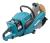 Makita CE001GT201 80Vmax XGT BL 355mm/14In Power Disc Cutter With 2x 5ah Batteries & Twin Charger