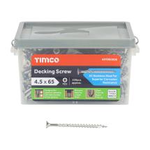 Timco Classic Stainless Steel Decking Screws Tub Qty 250