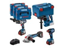 Bosch 4 Piece Combo Kit With 3x 5Ah Batteries Bosch 4 Piece Combo Kit With 3x 5Ah Batteries