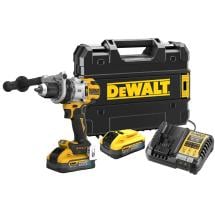 DeWALT DCD1007H2T-GB 18V Hammer Drill With 2x 5Ah POWERSTACK Batteries DeWALT DCD1007H2T-GB 18V Hammer Drill With 2x 5Ah POWERSTACK Batteries