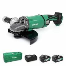 HiKOKI G3623DA/JAZ/36 Multi Volt 230mm Angle Grinder With 2x 4.0Ah/8.0Ah Batteries HiKOKI G3623DA/JAZ/36 Multi Volt 230mm Angle Grinder With 2x 4.0Ah/8.0Ah Batteries