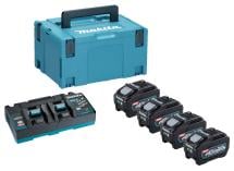 Makita 191U48-0 40Vmax XGT 4 x 5.0Ah Power Source Battery Kit With Twin Charger 240V