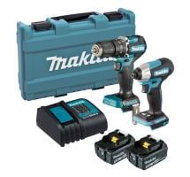 Makita DLX2414ST 18V Brushless Twin Kit With 2x 5Ah Batteries Makita DLX2414ST 18V Brushless Twin Kit With 2x 5Ah Batteries