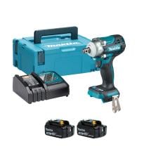 Makita DTW300RFJ 18V BL LXT Cordless Impact Wrench With 2x 3Ah Batteries Makita DTW300RFJ 18V BL LXT Cordless Impact Wrench With 2x 3Ah Batteries