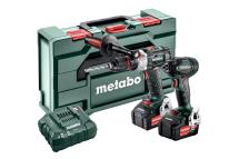 Metabo Combo Set SB 18 LTX BL I Combi Drill & SSD 18 LTX 200 BL Impact Driver 2x 4.0ah Batteries Metabo Combo Set SB 18 LTX BL I Combi Drill & SSD 18 LTX 200 BL Impact Driver 2x 4.0ah Batteries