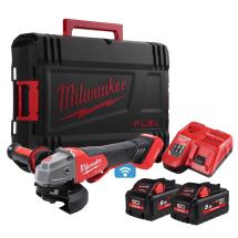 Milwaukee M18ONEFSAG115XPDB-552X M18 FUEL ONE-KEY 115mm Angle Grinder With 2x 5.5Ah Batteries