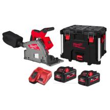 Milwaukee M18FPS55-552P M18 Fuel Plunge Saw With 2x 5.5Ah Batteries & Packout Box Milwaukee M18FPS55-552P M18 Fuel Plunge Saw With 2x 5.5Ah Batteries & Packout Box