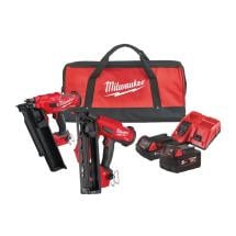 Milwaukee M18 FPP2BE-522B 18V FUEL Nailer Twin Kit With 1x 5.0Ah & 1x 2.0Ah Batteries