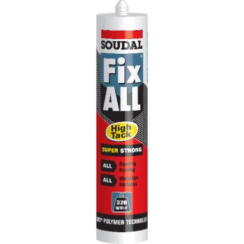 Soudal Fix All White High Tack Sealant Glue Soudal Fix All White High Tack Sealant Glue