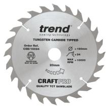 Trend CSB/16024 Craft Saw Blade 160mm x 24T x 20mm