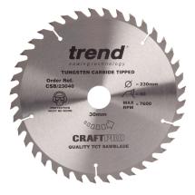 Trend CSB/23040 TCT Craft Saw Blade 230mm x 40T x 30mm