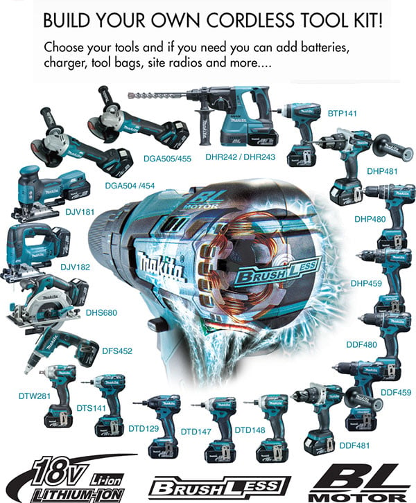 Build Your Own Makita Cordless Power Tool Kit