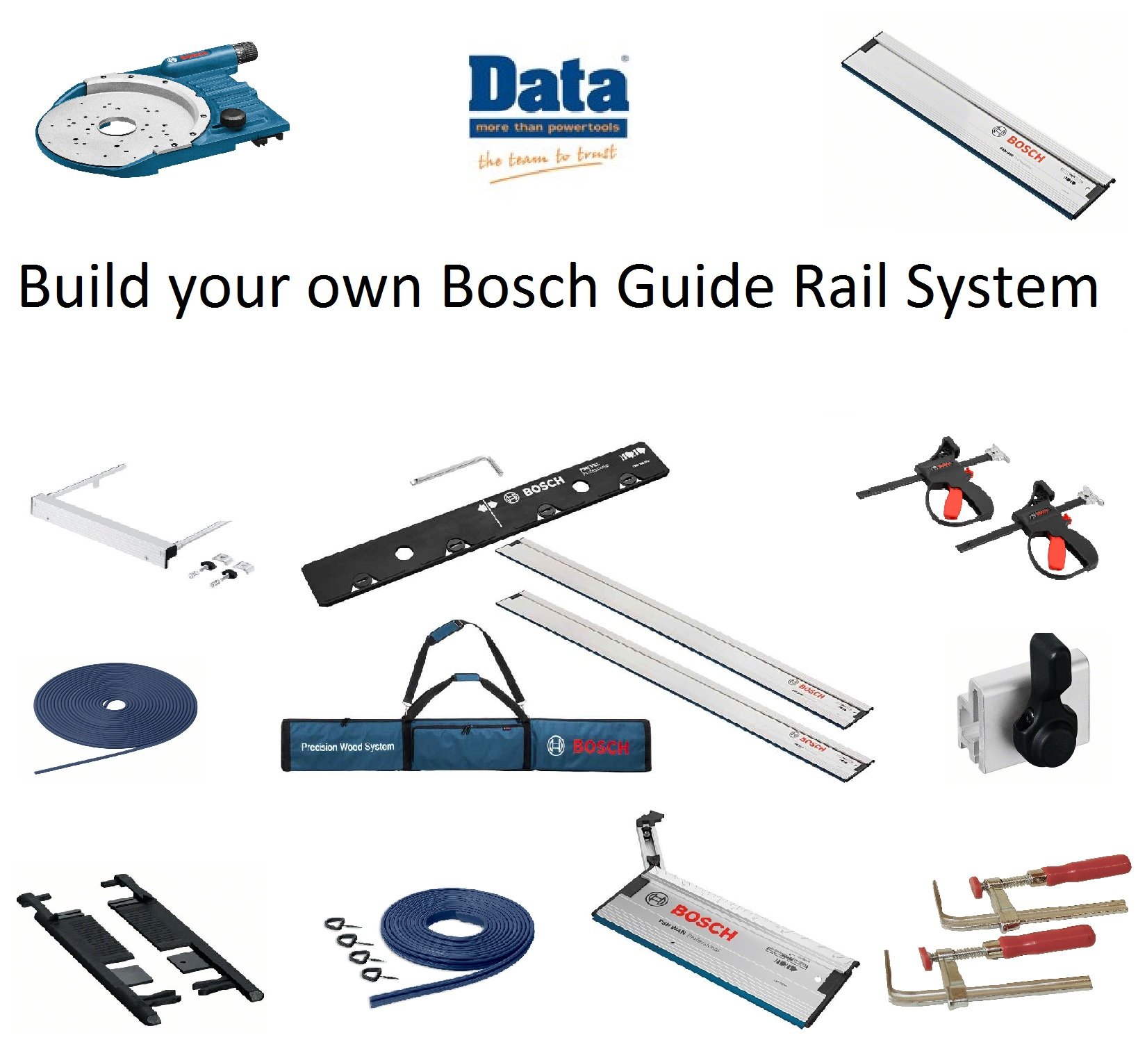 Bosch Professional FSN Guide Rail Accessories - Build Your Own